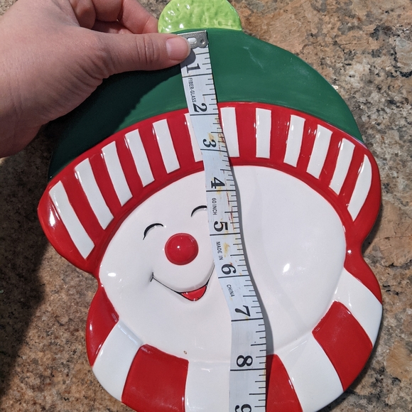Cheerful snowman dish - Picture 4 of 4